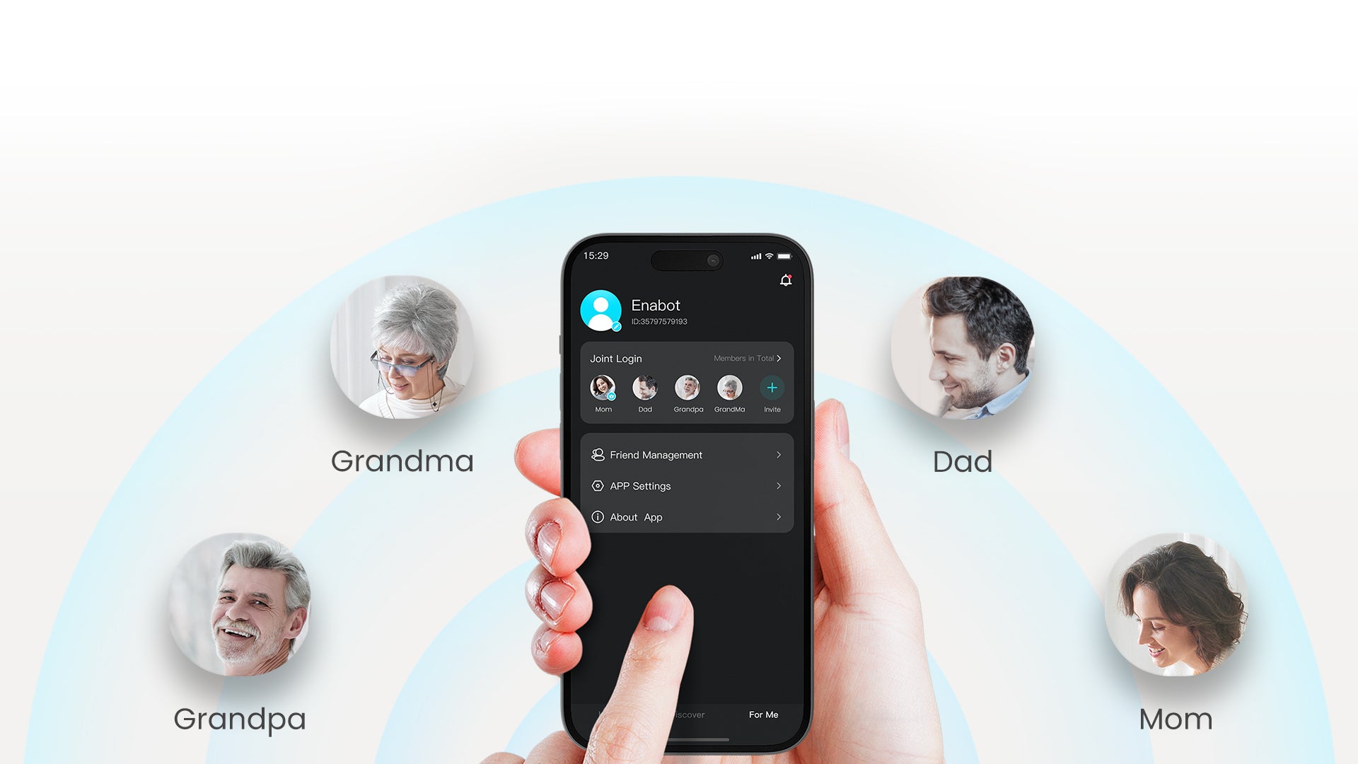 EBO Air 2 companion robot: Device Sharing Allows Multiple Accounts
to Log in and View