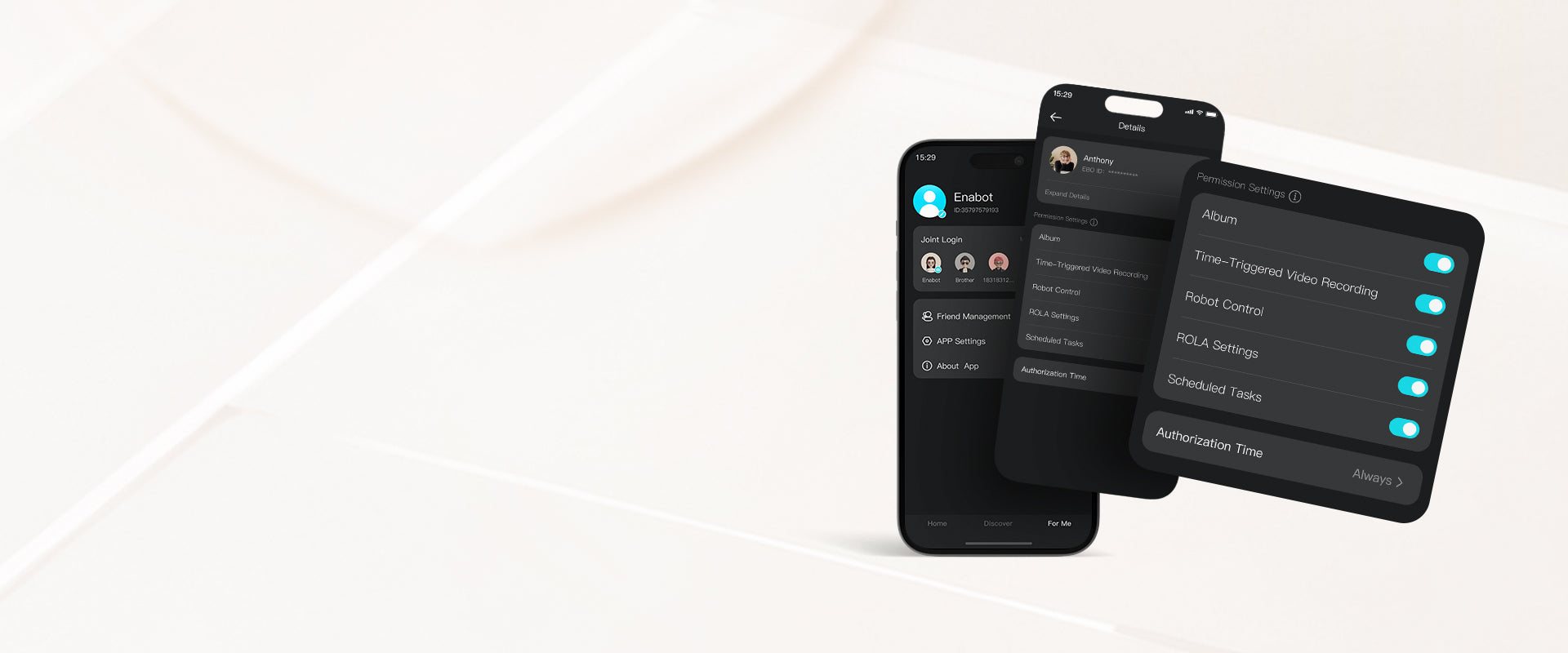 EBO Air 2 companion robot: Multi-Level Guest User Permission Management