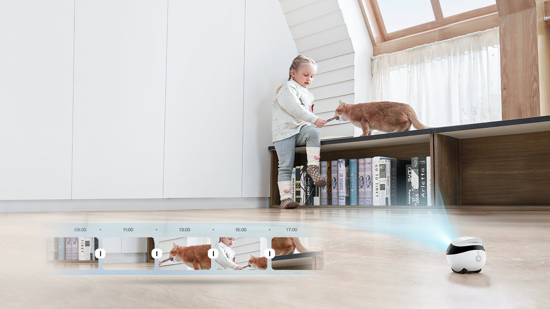 EBO Air 2 companion robot: 24/7 Video Recording with Smart Playback