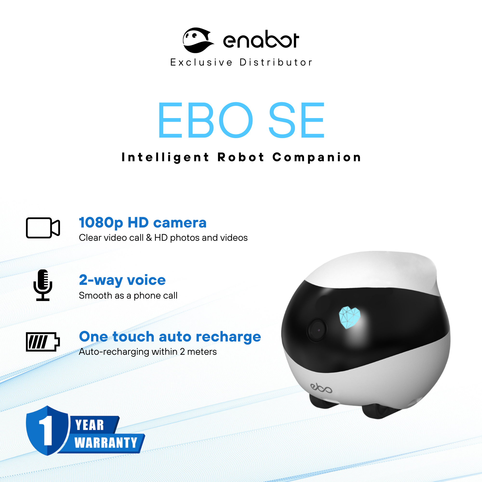 EBO SE wireless camera robot – Enabot Malaysia