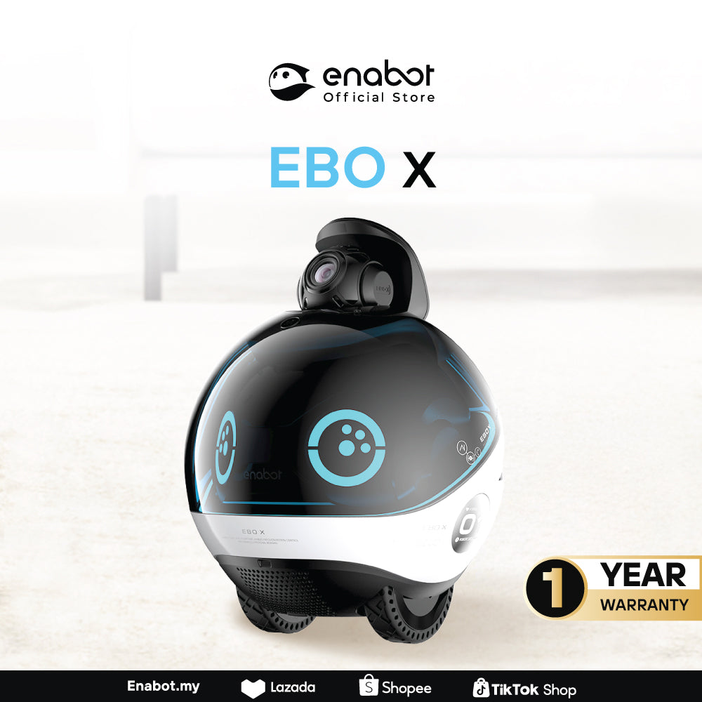 Enabot EBO X Smart Home Companion Robot with Alexa Built-in.