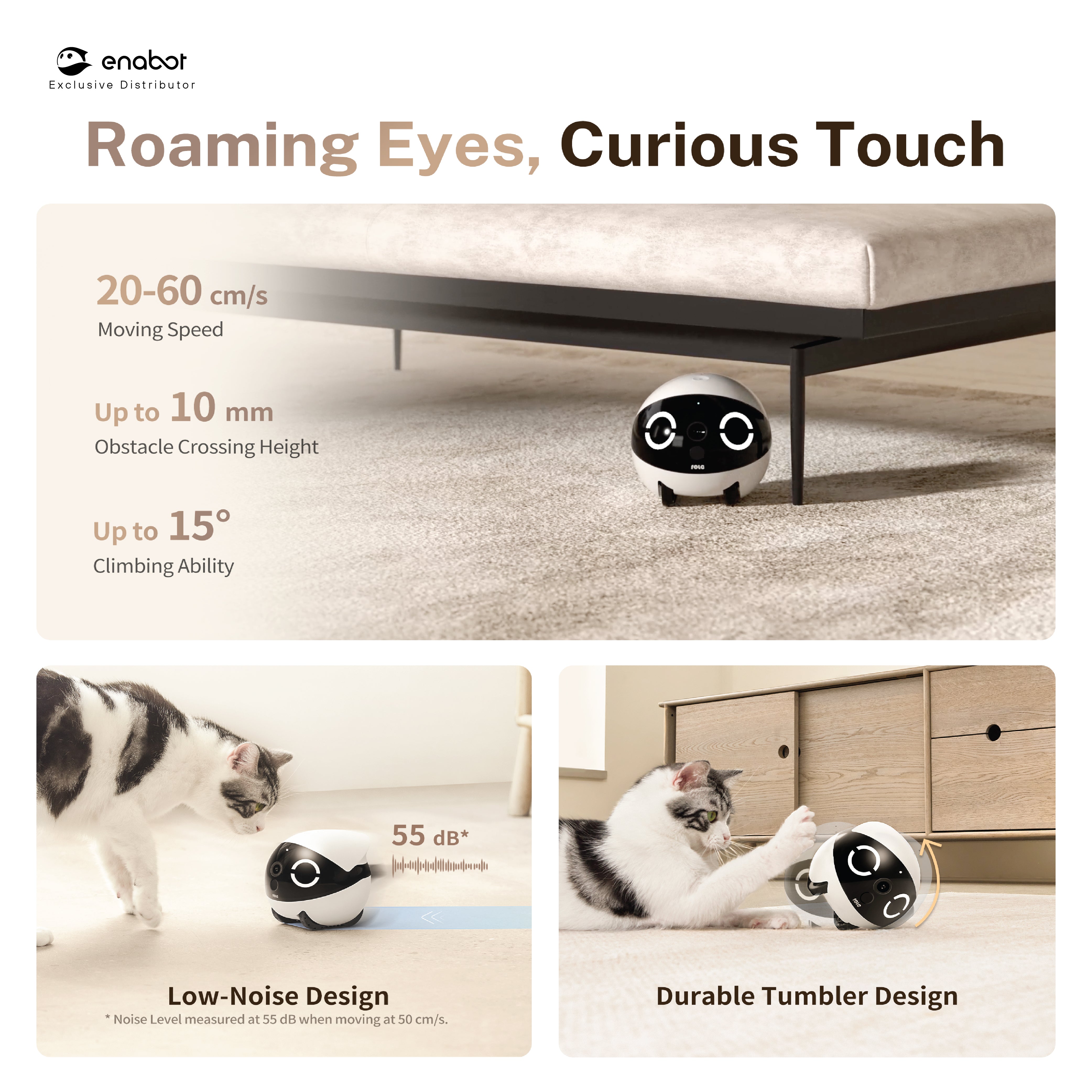 Enabot ROLA Mini 2K Camera Robot